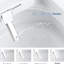 Toilette intelligente, bidet intégré, ouverture / fermeture automatique, système de chasse d'eau, siège chauffant, lavage à bulles, modes de lavage multiples, nuit, affichage numérique, capteur à pédale, batterie de secours, buse autonettoyante,