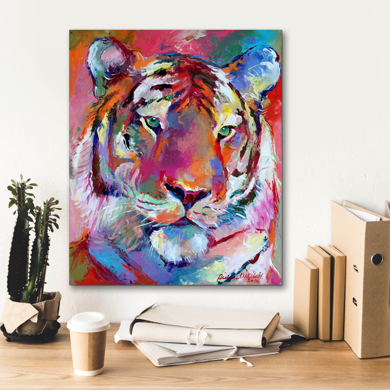 «Tiger 4» par Richard Wallich, H 24 po x l 20 po x P 0,75 po