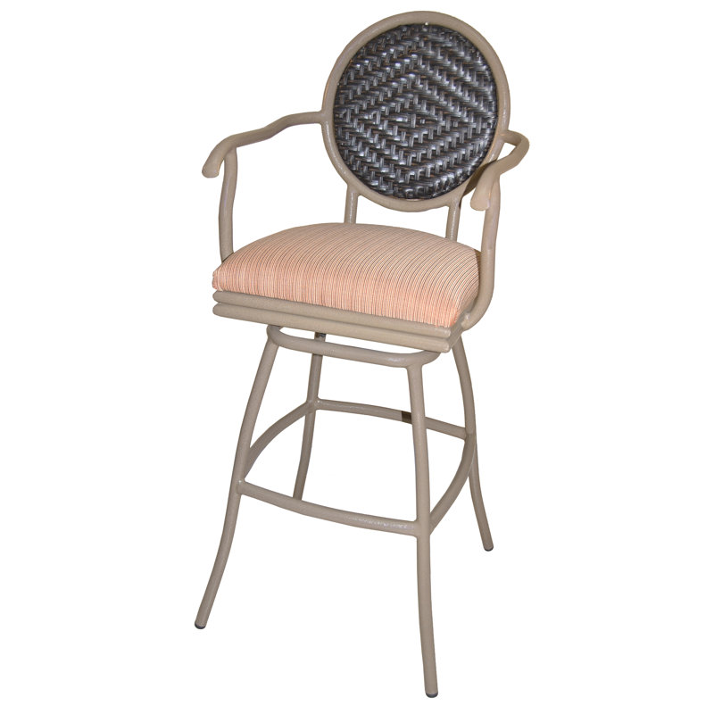 Tabouret de bar avec coussin Adelle, 30"