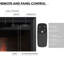 WEMBURY FLAMME Black Electric Fireplace Insert-289769761