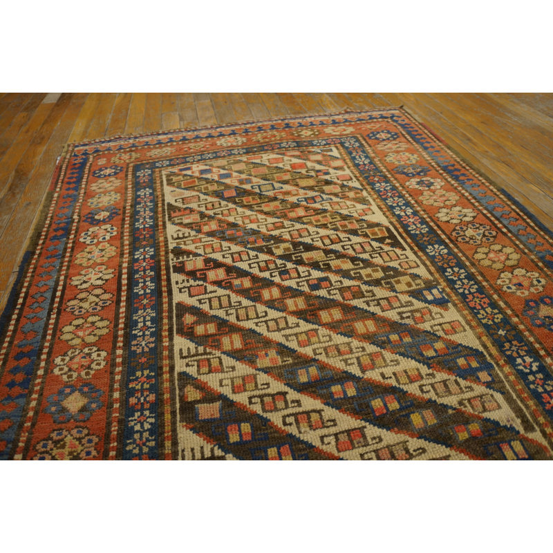 Hand Knotted Wool Geometric Area Rug