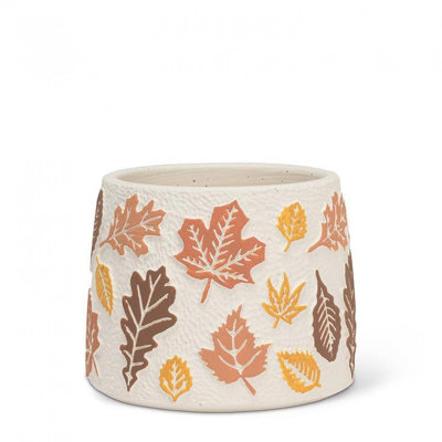 Petite jardinière à feuilles d'automne