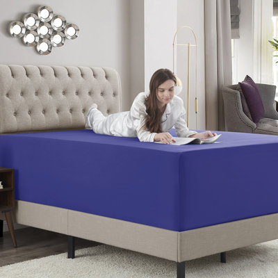 Empyrean Bedding Extra Deep Pocket Solid Fitted Sheet