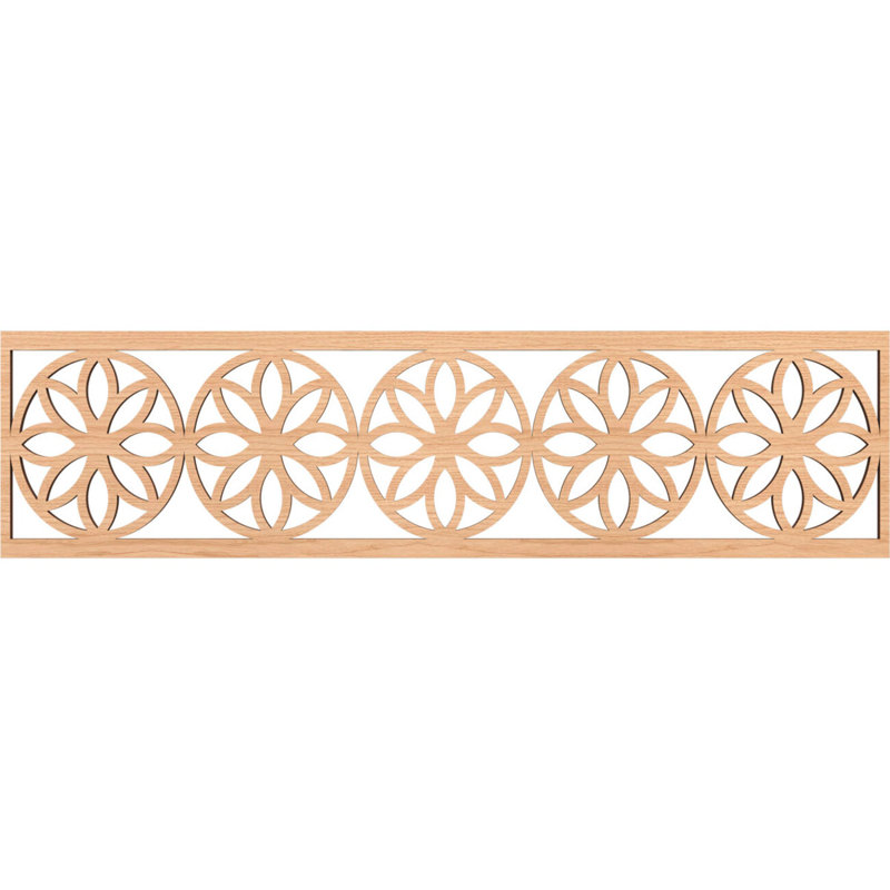 Moulure Blume, Noyer blanc, H 12 po x l 47 po x P 0,375 po