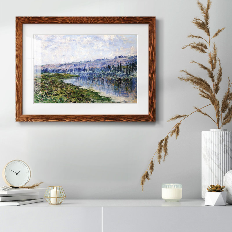 La seine et les monts Chaantèmesle, 1880, H 18 po x l 26 po x P 1,5 po, Érable