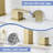 3-hole bathroom stainless steel faucet with two handles-115827522