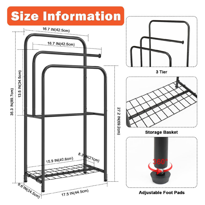 Porte-serviettes pour salle de bain
