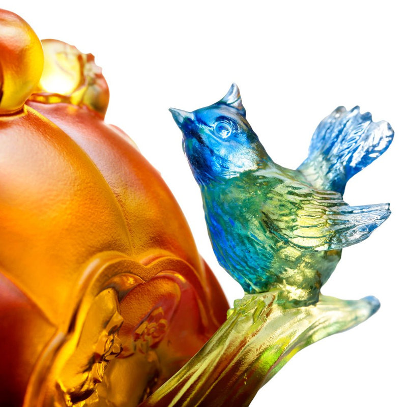 Oiseau en cristal, citrouille et citrouille | L'allure du printemps