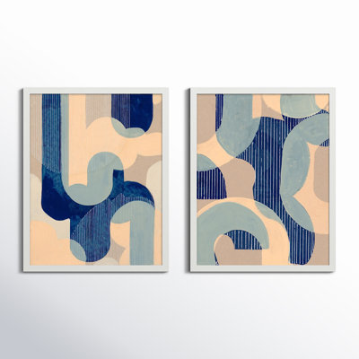 Chendra Upside Down, Downside up par Andrea Stokes - Ensemble de 2 reproductions de cadres photo