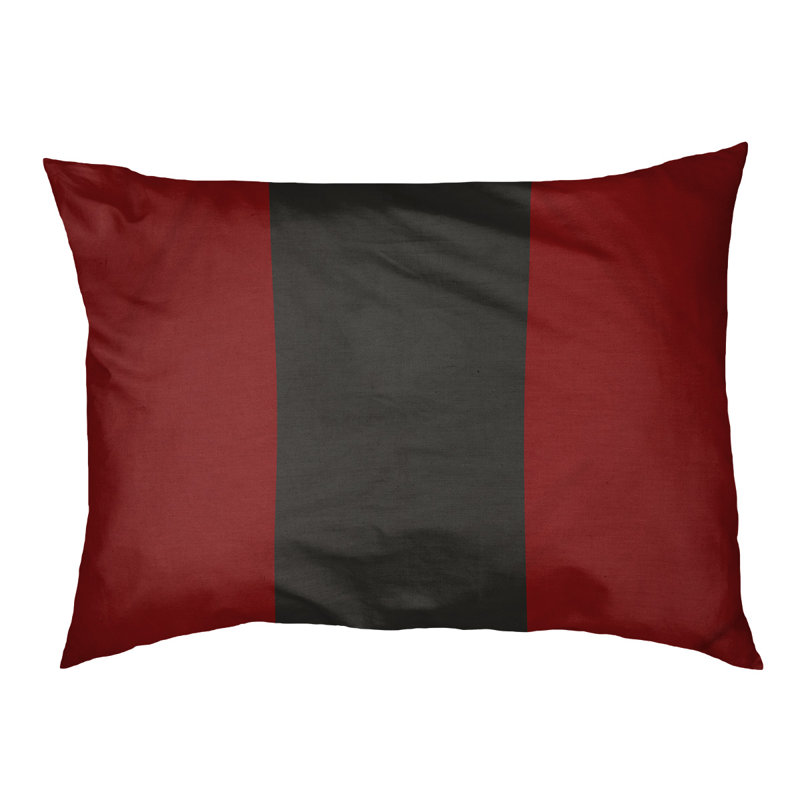 Coussin intérieur New England, Moyen (H 6,5 po x l 40 po x P 30 po), Rouge / noir / rouge