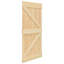 Porte vidaXL en bois de pin massif naturel 31,50 x 82,68 NARVik-130473442-125411977