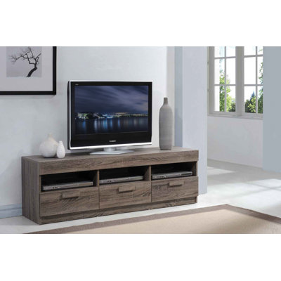 Rustic Oak Finish TV Stand