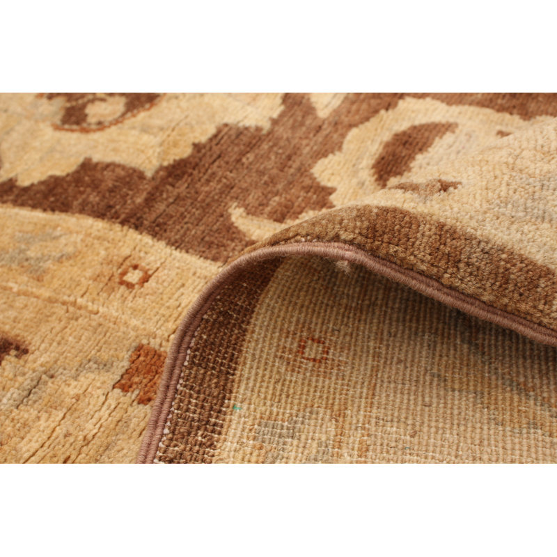 Tapis intérieur en laine 9 pi 2 po x 9 pi 9 po à la main one-of-kind-noué la 2010 chobi Solander