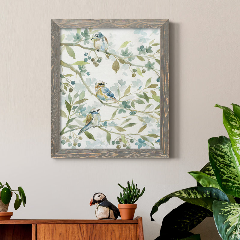Spring Beginnings - Peinture sur toile encadrée, Encadré gris, H 24 po x l 18 po x P 1,5 po