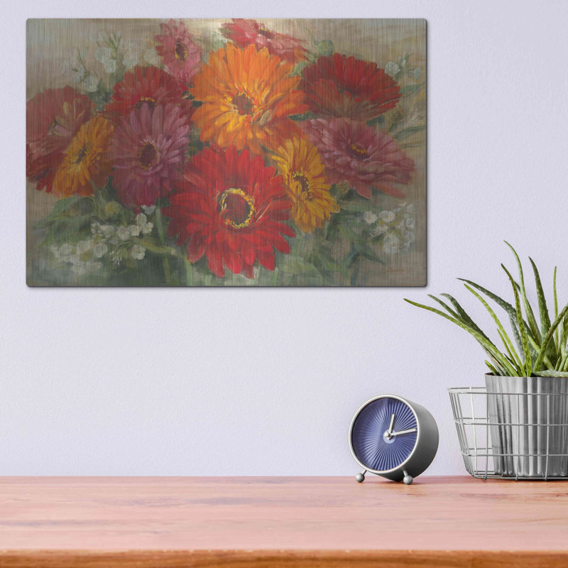 «Summer Gerbera Bouquet» par Carol Rowan, H 12 po x l 16 po