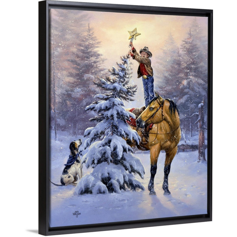 Reproduction d’art sur toile, "upon the most Ramgh" par Jack sorde, H 16 po x l 13 po x P 1,75 po, Cadre noir