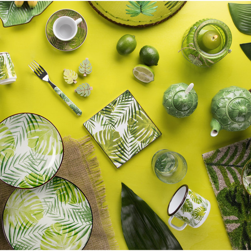 Foliage Square 1 Piece Trivet