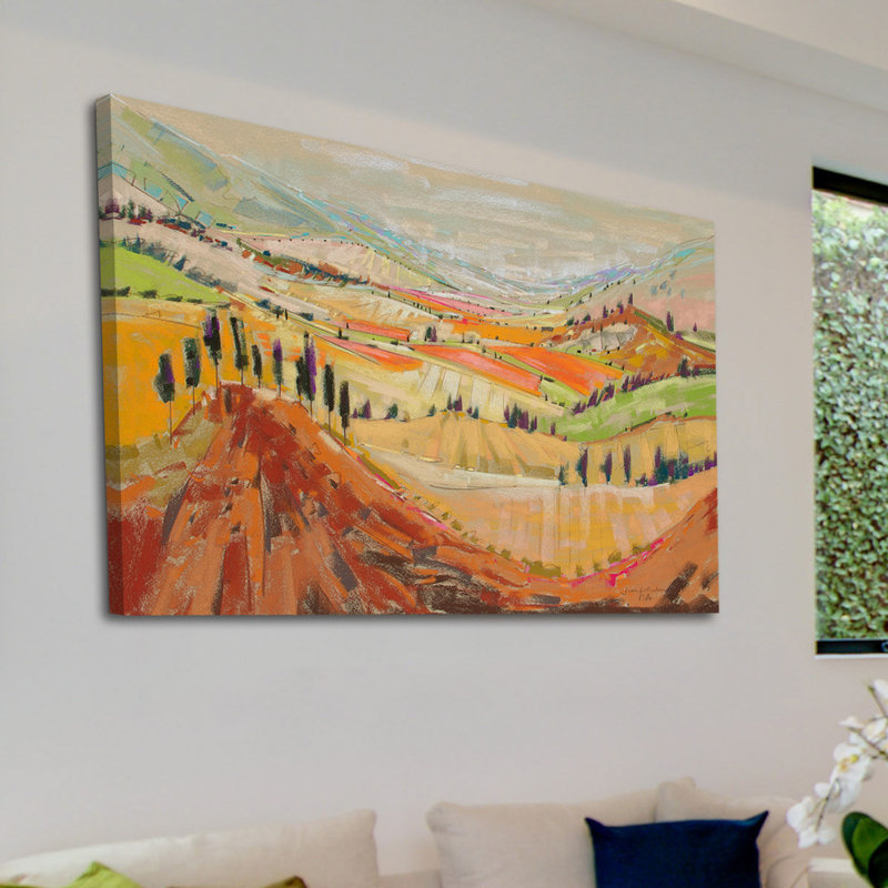 « tuscany xi », reproduction d’art sur toile tendue, H 30 po x l 45 po x P 1,5 po