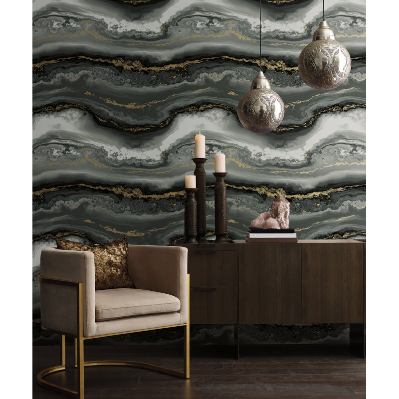 Papier peint adhésif Bobbilynn Premium, Onyx