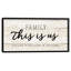 This is us by CAD Designs - Reproduction d'art textuel sur toile encadrée
