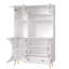 Kitchen Cabinet With Led, Usb, 6 Doors And 2 Drawers-123390825