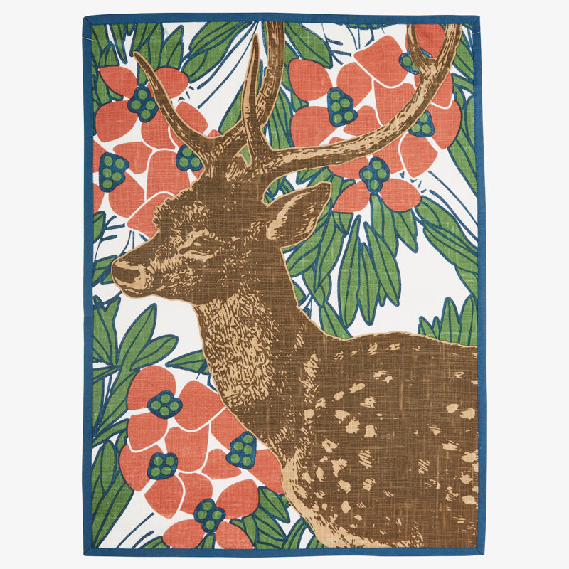 Serviette de table en coton 20 po Deer