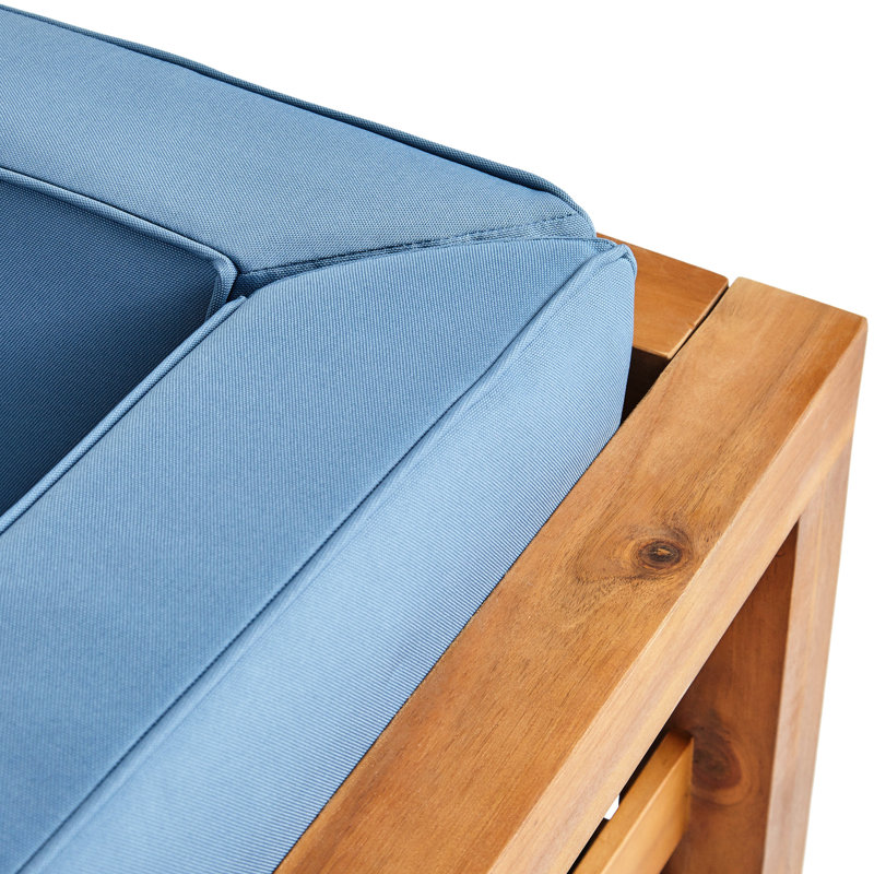 2 chaises club Mid-Century modernes en bois - pacane + bleu poli (2), garde