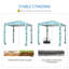 Parasol Outsunny Quick Beach Cabana
