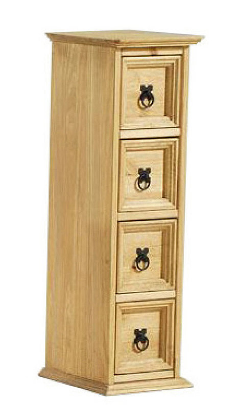 Dean Solid Wood 25 cm W Chest of 4 Drawers