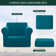 Elastic Textured Grid Separate Box Cushion Arm Chair Slipcover