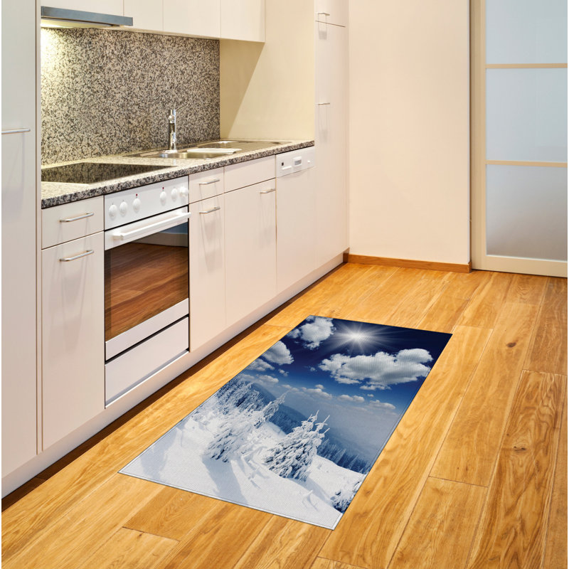 White High Density Long Fiber Poly Threads Decorative Area Rug Carpet, Rectangle 2'7" x 5'