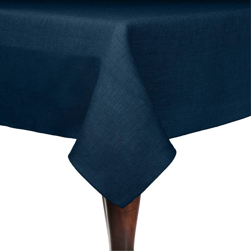 Ultimate Textile Square Tablecloth, 2, Navy, 58" x 58"