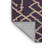 Machine Washable Trellis Purple Area Rug