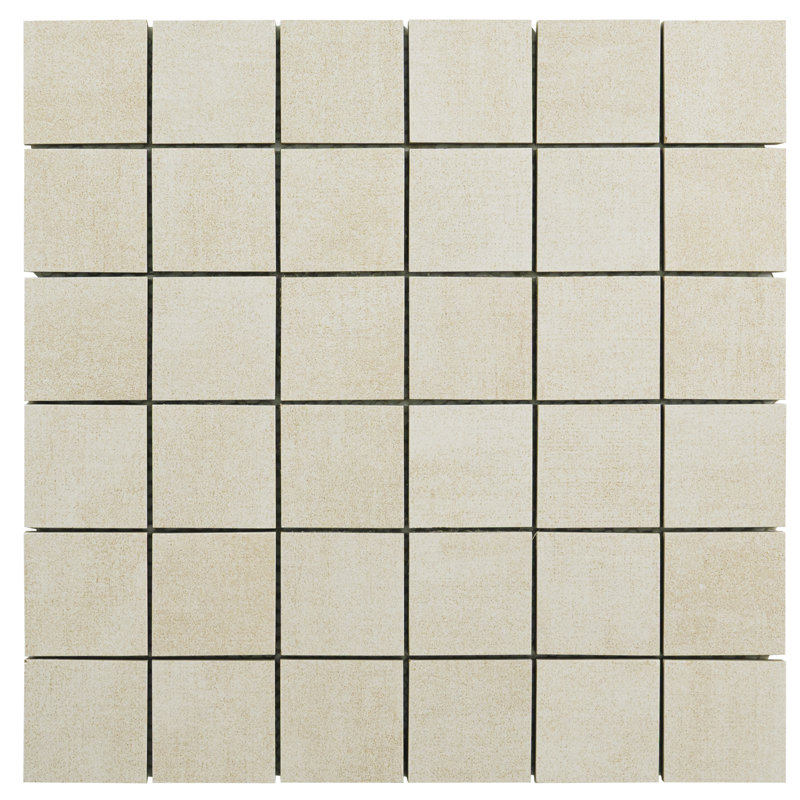Jamboree 12 in. x 12 in. Matte Ceramic Mosaic Floor and Wall Tile, Polare