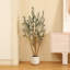 Faux olivier Adcock avec pot ovale blanc-725447102