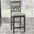 Transitional Style Gray Finish 5pc Counter Height Dining Table Set-1867330325