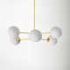 Glint 6 Light Metal Dimmable Sphere Chandelier