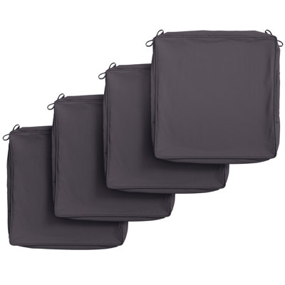 Outdoor 4'' Non-Slip Patio Chair Cushion Cover With Portable Carry Handle.