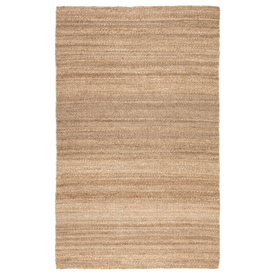 Rhein Natural Solid Tan Area Rug (5'X8')