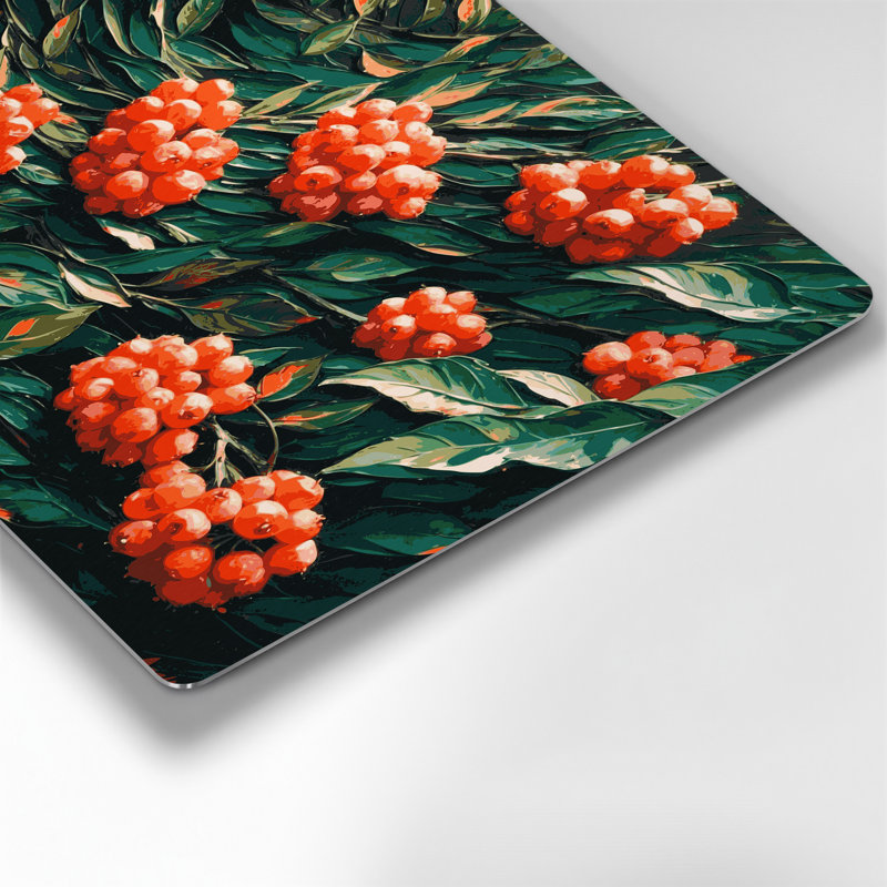 Art mural en métal «Fruit Buffalo Berry», H 12 po x l 18 po
