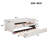 Twin Daybed With Beige Cover And Ergonomic For A Relaxing Nighttime Experience Trundle Detachable Portable Storage-268689432