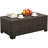 Outdoor Table with Storage Patio Table Wicker Coffee Table All-Weather Side Table Waterproof Cover-1449157533
