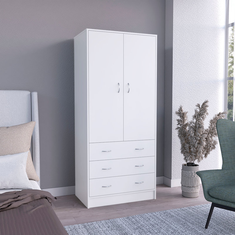 Armoire à double porte, Blanc