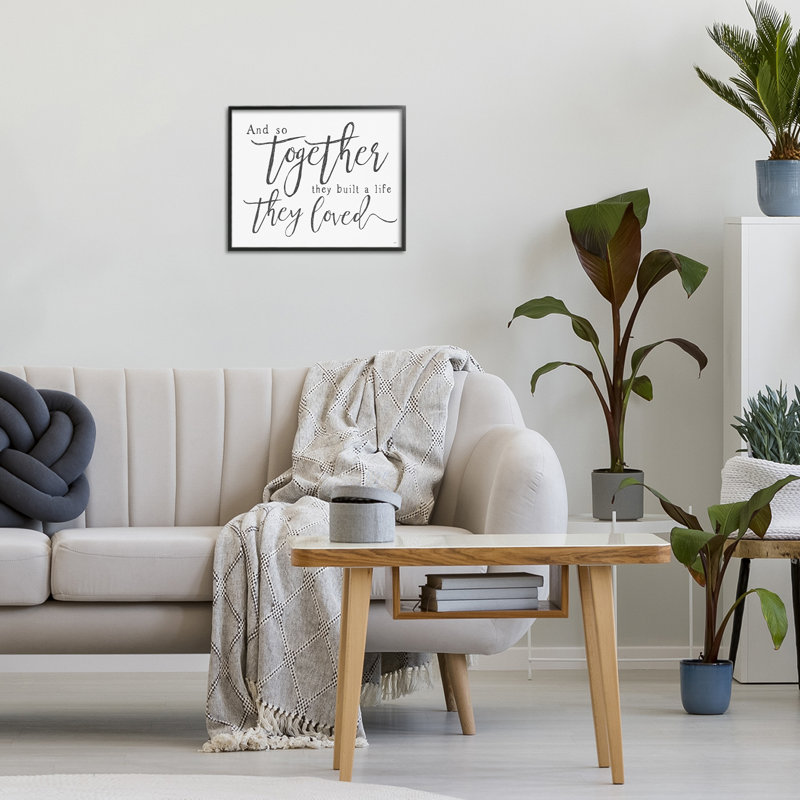 «Together A Life qu'ils ont adoré», estampe numérique, design by Lux + Me Designs, H 11 po x l 14 po