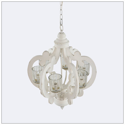 Casleton 6 - Light Iron Geometric Chandelier