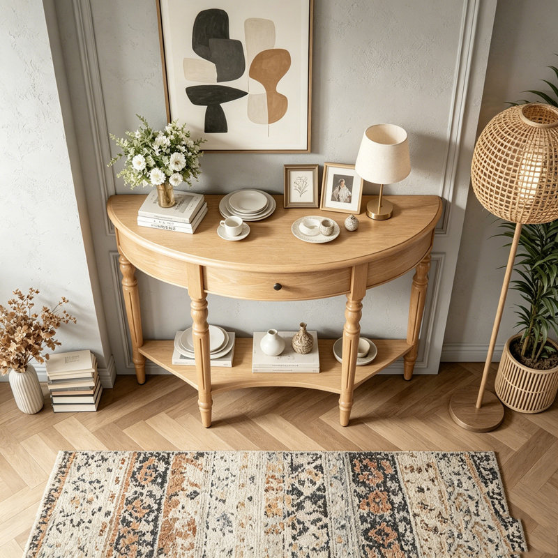 Console Table, Natural