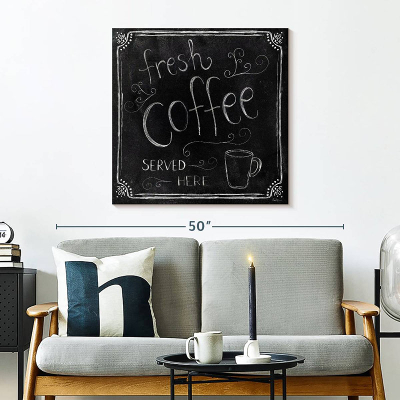 Plaque murale Kema Fresh Coffee Served Here