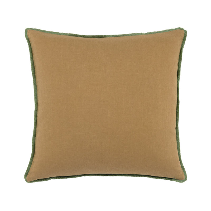 Voliere Decorative Pillow, Aqua/Gold
