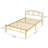 Amberly Gold Twin Metal Bed Frame (Set of 2), Sturdy Platform with Headboard, Underbed Storage, Easy Assembly-1658020275