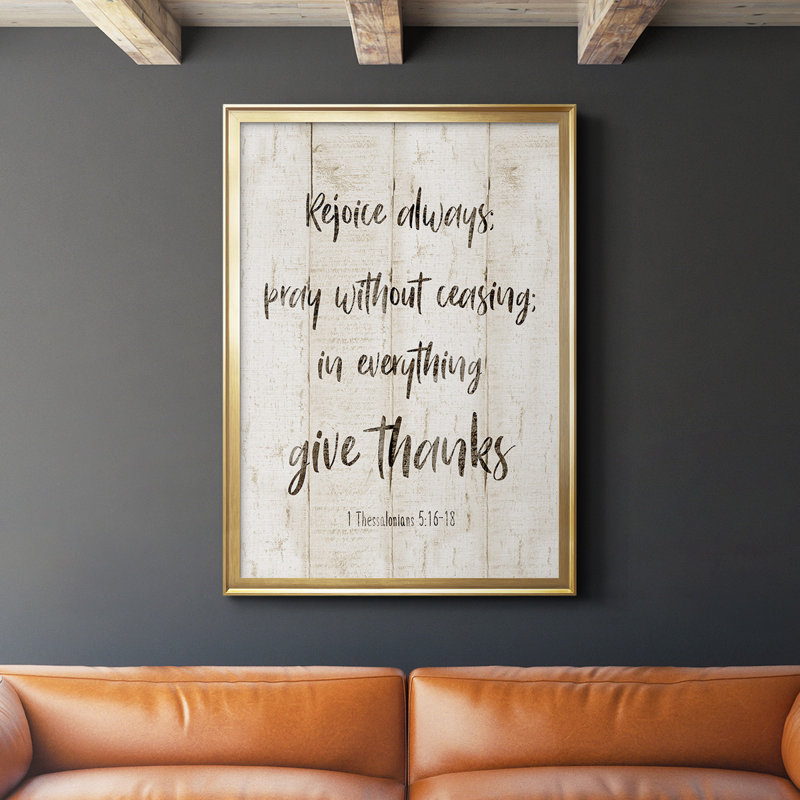 Rejoice Always " Rejoice Always ", Gold, 42.5" H x 30.5" W x 1" D